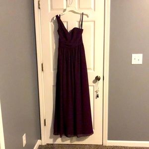 Size 2 Alfred Angelo Plum Bridesmaid Dress